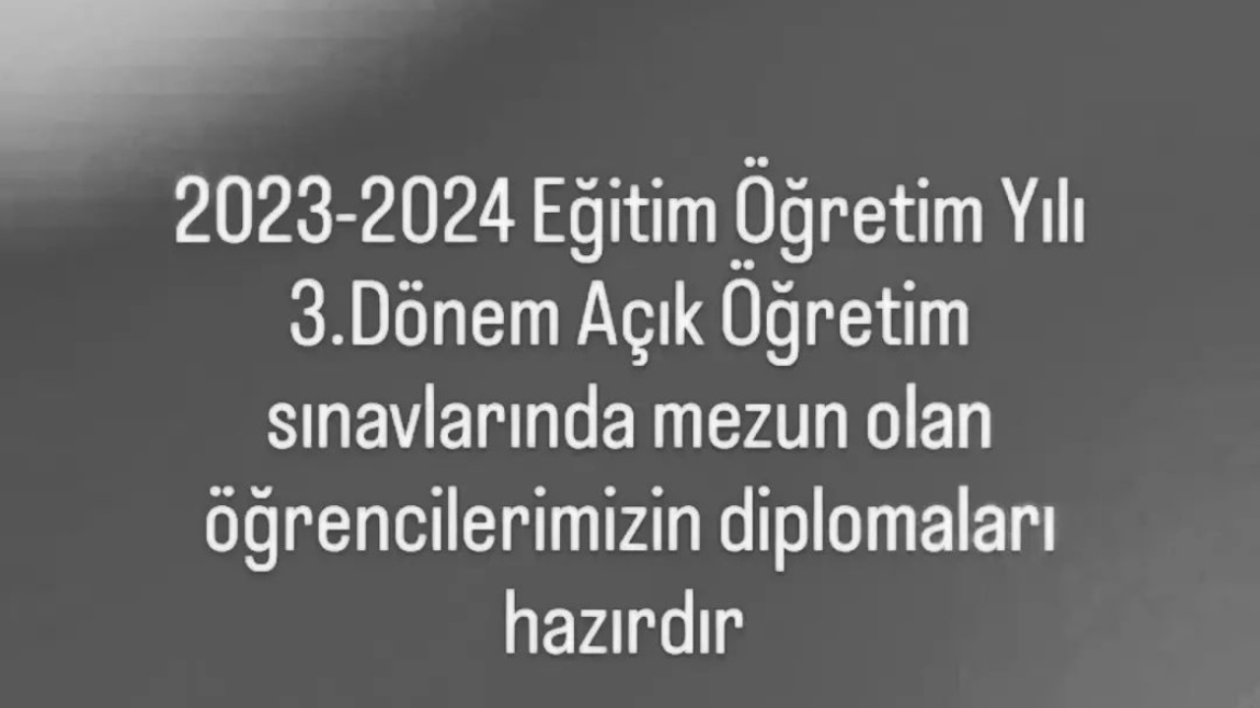 3.Dönem Diplomaları